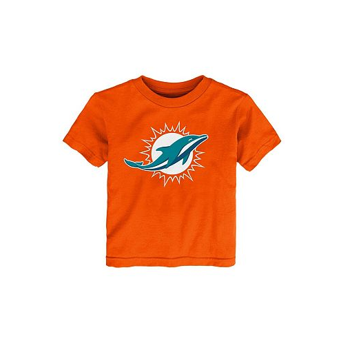 Outerstuff Toddler Boys and Girls Orange Miami Dolphins Primary Logo T-Shirt