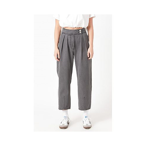 Grey Lab Womens Silver Straight Pants