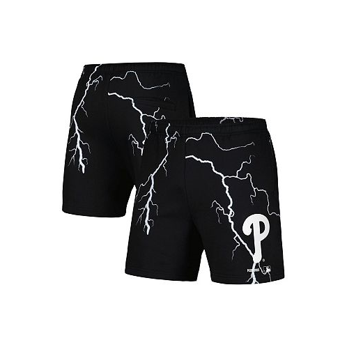 PLEASURES Mens Black Philadelphia Phillies Lightning Shorts