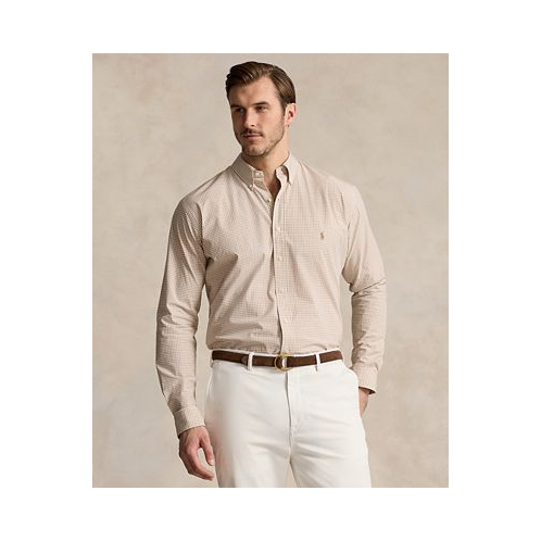 Polo Ralph Lauren Mens Big & Tall Plaid Stretch Poplin Shirt