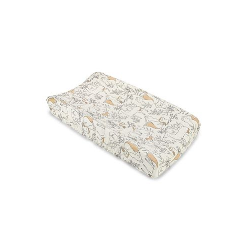 Crane Baby Parker Quilted Change Pad Cover - Leaf