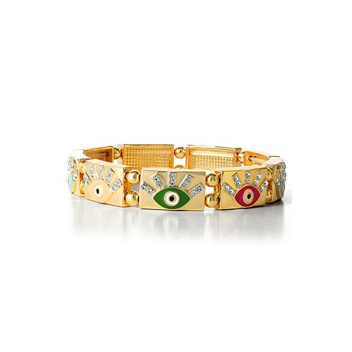 Jessica Simpson Womens Evil Eye Bracelet - Gold-Tone Evil Eye Bracelets for Women