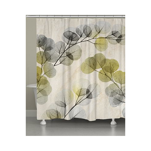 Laural Home Smoky X-Ray of Eucalyptus Leaves Shower Curtain