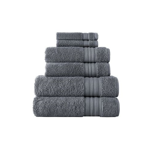 Laural Home Turkish Spa Collection 6-Pc Cotton Towel Set