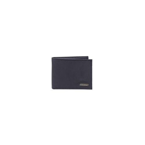 CHAMPS Mens Leather RFID Top-Wing Wallet in Gift Box