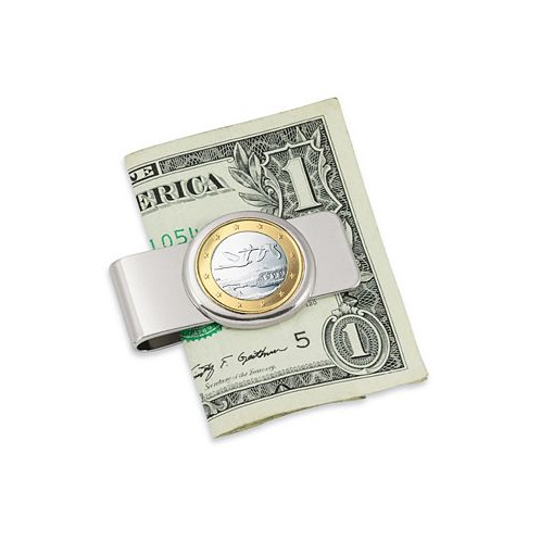 American Coin Treasures Mens Finland Swan One Euro Coin Money Clip