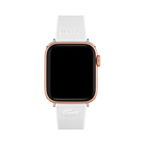 Lacoste Petit Pique White Silicone Strap for Apple Watch 38mm/40mm
