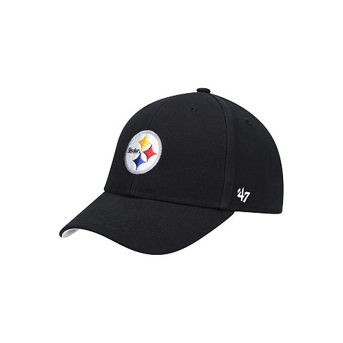47 Brand Toddler Unisex 47 Black Pittsburgh Steelers Basic Mvp Adjustable Hat