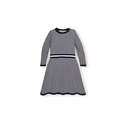 Hope & Henry Toddler Girls Long Sleeve Fit and Flare Sweater Dress