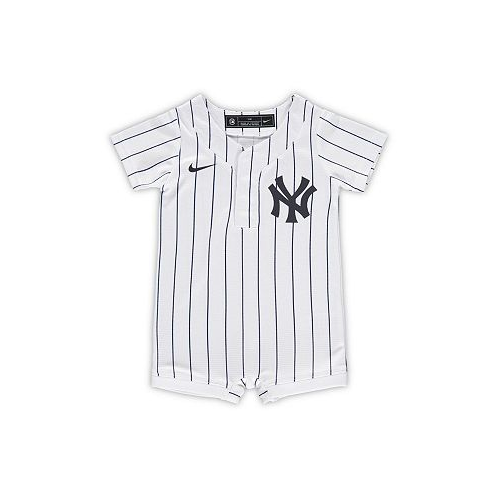 Nike Newborn and Infant Boys and Girls White New York Yankees Official Jersey Romper