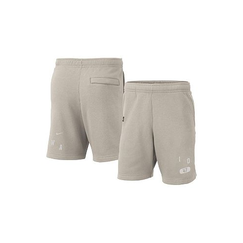 Nike Mens Cream Iowa Hawkeyes Fleece Shorts