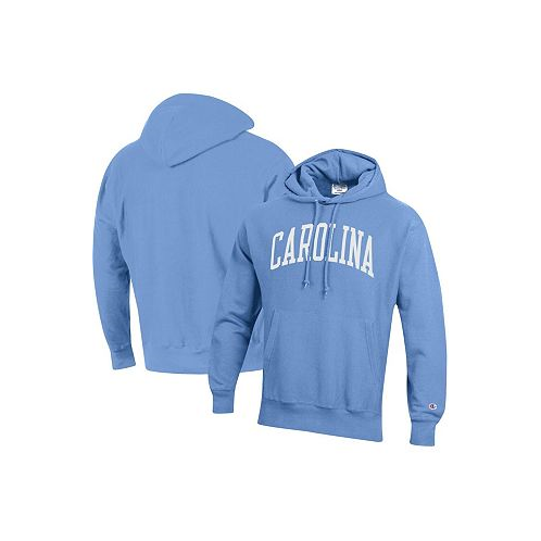 Champion Mens Carolina Blue North Carolina Tar Heels Team Arch Reverse Weave Pullover Hoodie