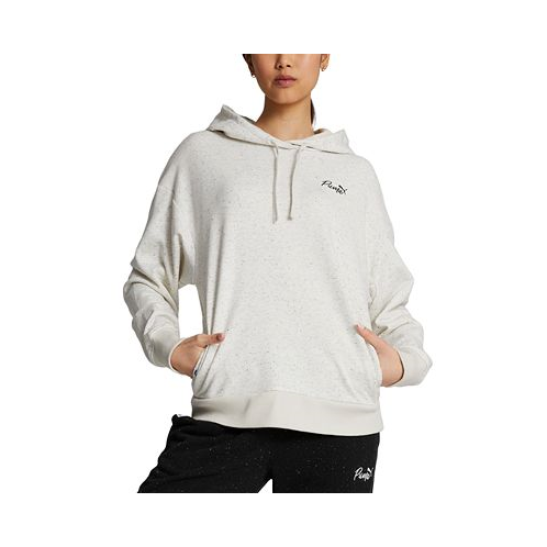 Puma Womens Live In Cotton Pullover Logo Hoodie