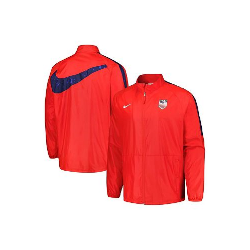 Nike Mens Red USMNT 2023 Academy AWF Raglan Full-Zip Jacket
