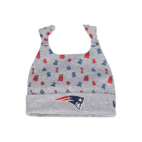 New Era Infant Boys and Girls Heather Gray New England Patriots Critter Cuffed Knit Hat