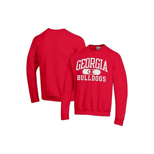 Champion Mens Red Georgia Bulldogs Arch Pill Sweatshirt