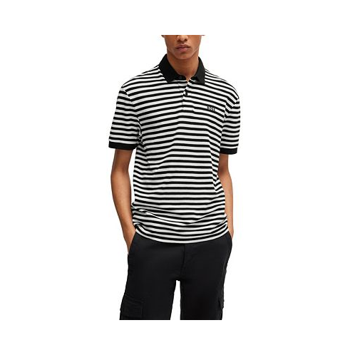Hugo Boss Mens Horizontal Stripe Polo Shirt