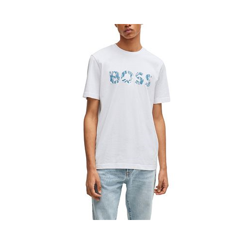 Hugo Boss Mens Logo Print T-shirt