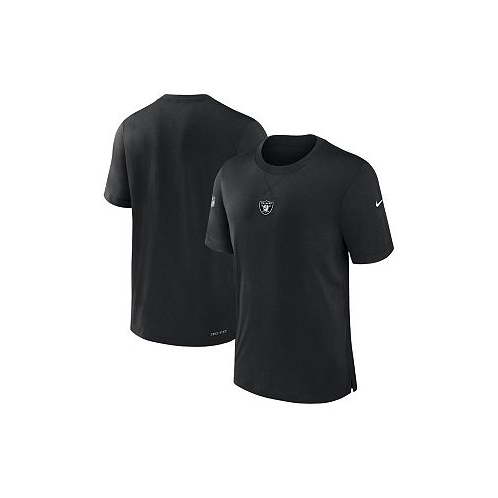 Nike Mens Black Las Vegas Raiders 2023 Sideline Performance T-shirt
