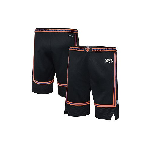Nike Big Boys Black New York Knicks 2021/22 City Edition Courtside Swingman Shorts