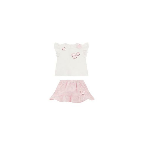 GUESS Baby Girl Short Sleeve T-Shirt and Skirt