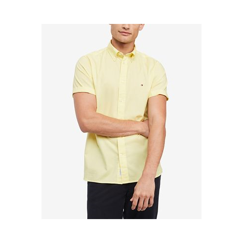 Tommy Hilfiger Mens Short Sleeve Flex Poplin Button-Down Shirt