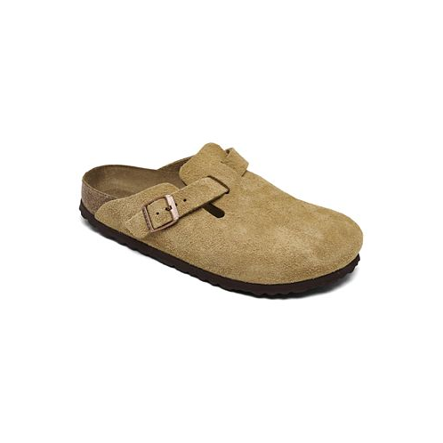 Birkenstock Womens Boston Suede Leather Clogs from Finish Line