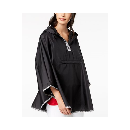 Totes Womens Water-Repellent Pack-able Rain Poncho