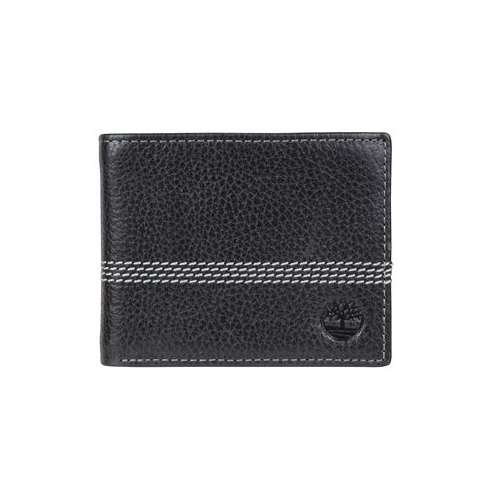 Timberland Mens Milled Quad Stitch Passcase Wallet