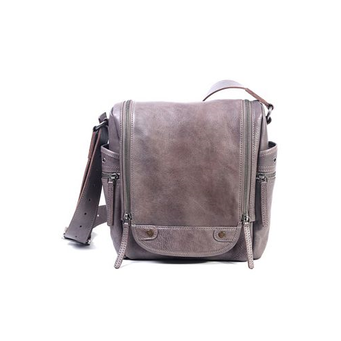 OLD TREND Womens Genuine Leather Rock Hill Crossbody Bag