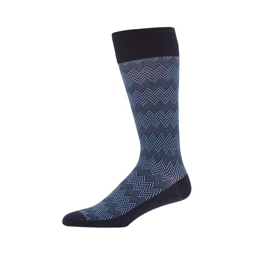 Perry Ellis Portfolio Mens Herringbone Moisture-Wicking Dress Socks