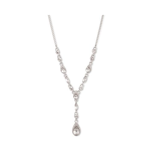 Givenchy Pear-Shape Crystal Lariat Necklace 16 + 3 extender