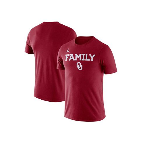 Jordan Mens Crimson Oklahoma Sooners Family T-shirt