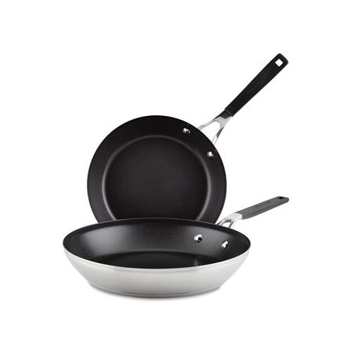KitchenAid Stainless Steel 2 Piece Nonstick Induction Frying Pan Set