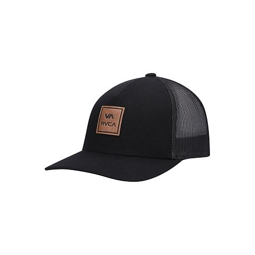 RVCA Big Boys Black ATW Curved Snapback Trucker Hat