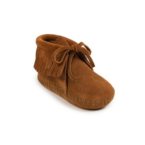 Minnetonka Toddler Boys and Girls Suede Fringe Booties