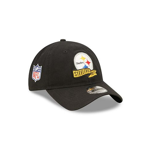 New Era Little Boys Black Pittsburgh Steelers 2022 Sideline 9TWENTY Adjustable Hat