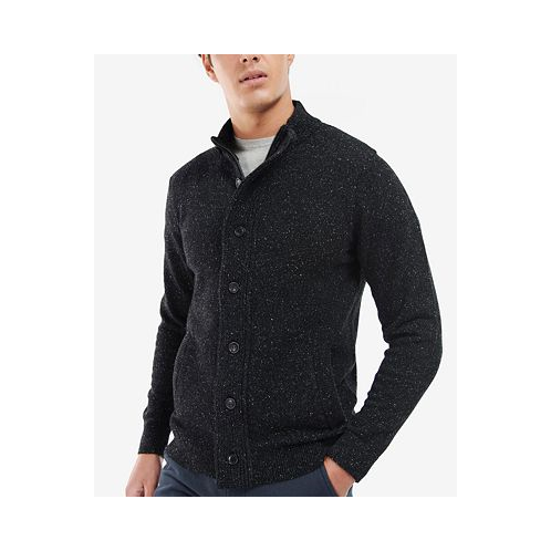 Barbour Mens Tisbury Regular-Fit Flecked Full-Zip Sweater