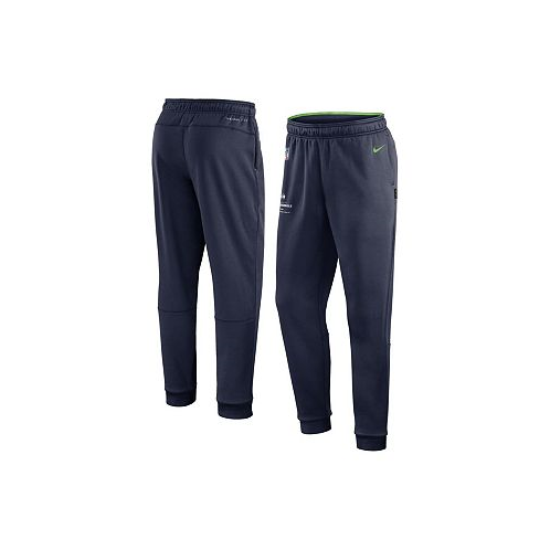 Nike Mens College Navy Seattle Seahawks Sideline Logo Performance Pants