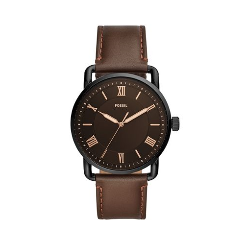 Fossil Mens Copeland Brown Leather Strap Watch 42mm