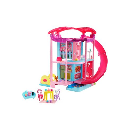 Barbie Chelsea Playhouse with Slide Pool Ball Pit Pet Puppy & Kitten Elevator and Accessories