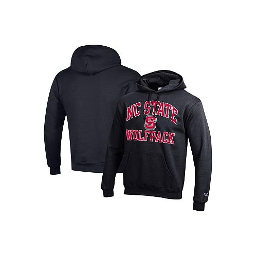 Champion Mens Black NC State Wolfpack High Motor Pullover Hoodie
