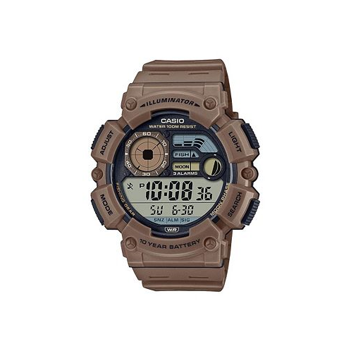 Casio Mens Digital Brown Resin Watch 50.1mm WS1500H-5AV