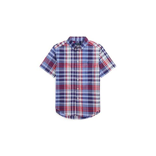 Polo Ralph Lauren Toddler and Little Boys Plaid Cotton Poplin Shirt