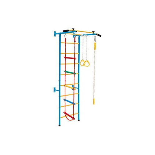 Costway 5 in 1 Kids Indoor Gym Playground Swedish Wall Ladder Children Home Climbing Gym