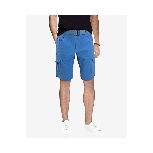 X-Ray Mens Belted Stretch Twill Cargo Short