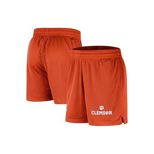 Nike Mens Orange Clemson Tigers Mesh Performance Shorts