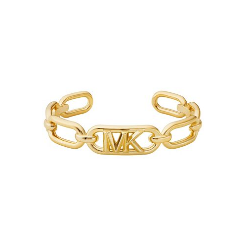 Michael Kors 14K Gold Plated Frozen Empire Link Cuff Bracelet