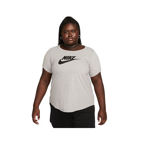 Nike Plus Size Active Sportswear Essentials Short-Sleeve Logo T-Shirt