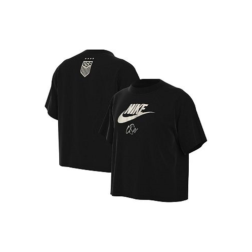 Nike Big Boys Black USWNT Futura T-shirt